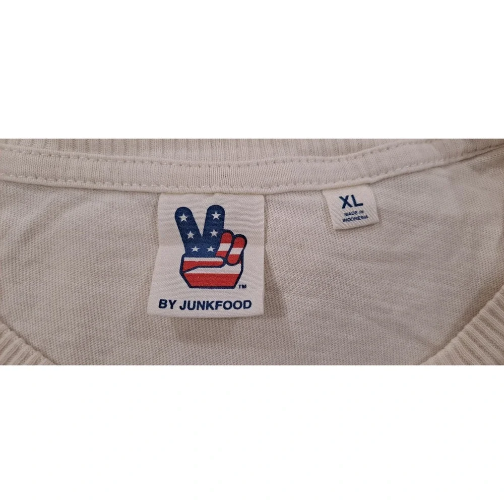 Junk Food Sz XL Retro ATARI PONG Long‎ Sleeve T Shirt Off White Color